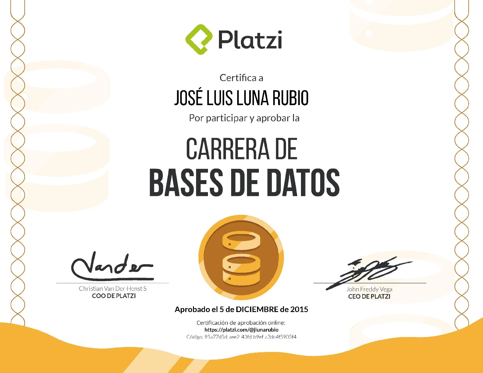 Carrera Platzi Jose Luis Luna Rubio - Base de Datos