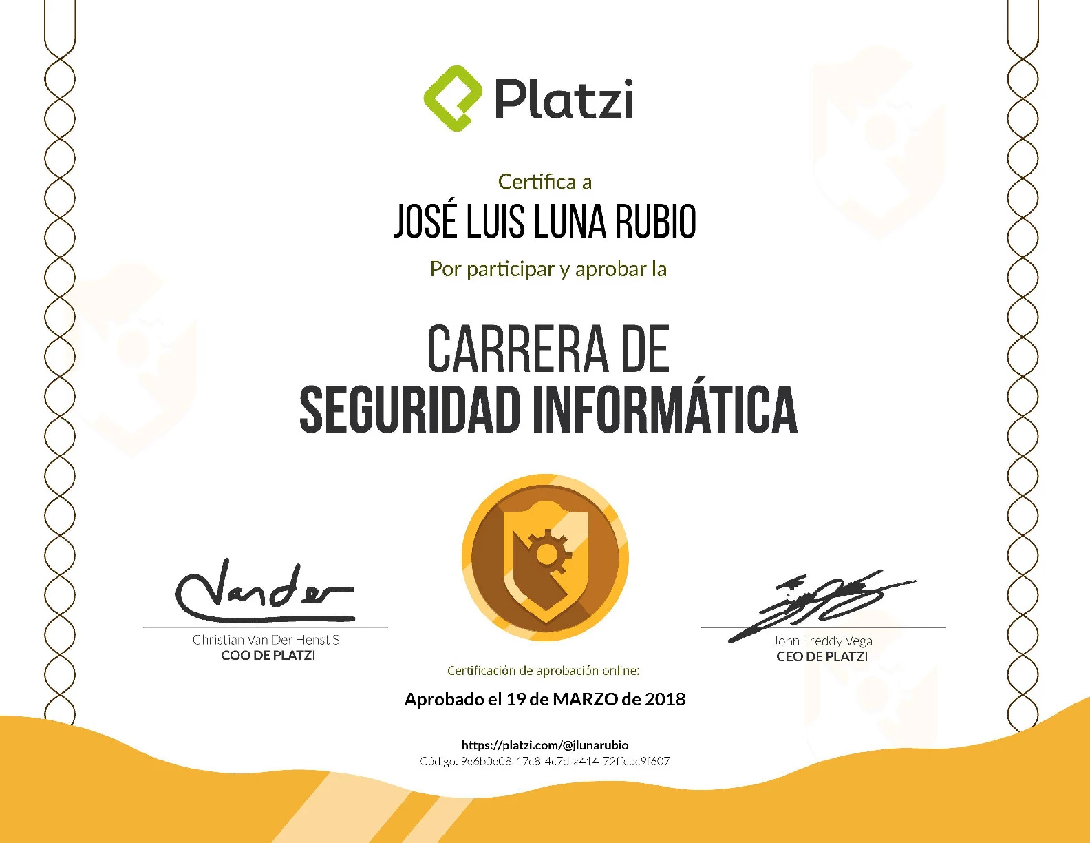 Carrera Platzi Jose Luis Luna Rubio - Seguridad Informatica