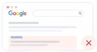 No apareces en resultados de Google