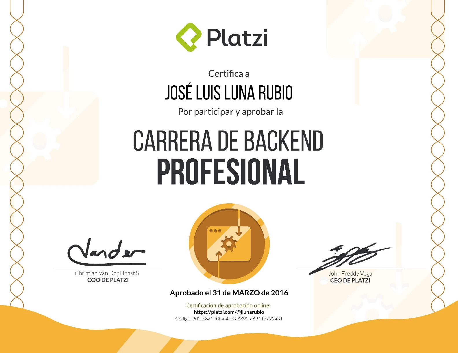 Backend Profesional — platzi