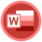 badge Gestión de Documentos Digitales con Microsoft Word